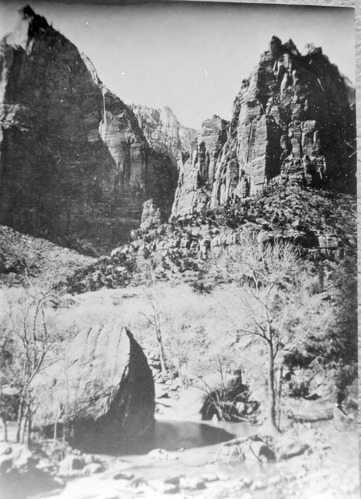 BW Photos of the Court of the Patriarchs - 35mm.