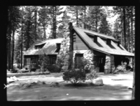 Manzanita Lake Lodge, 1937. Manzanita Lake 1937 Historical Photograph Collection: Manzanita Lake Lodge
