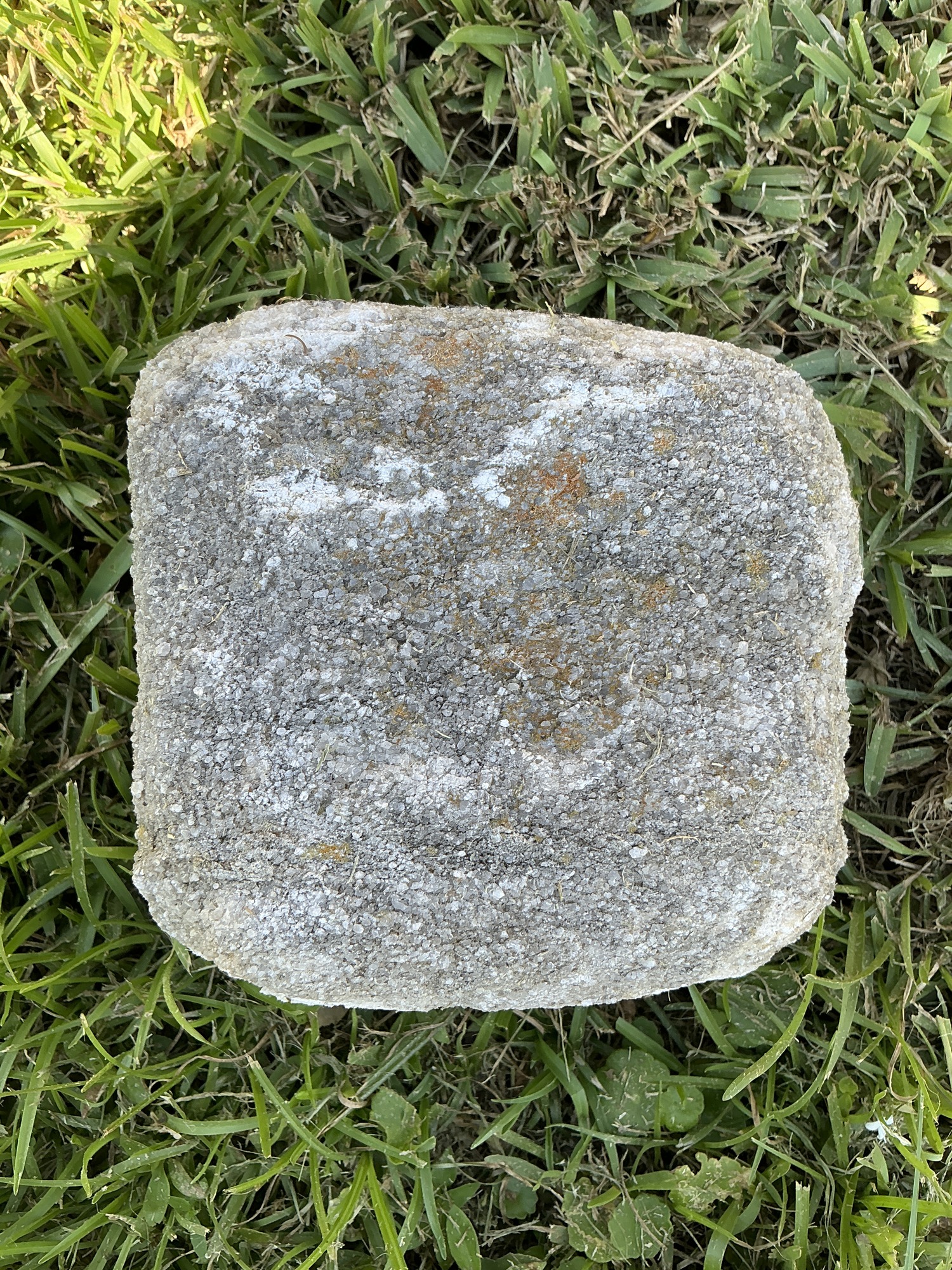Top of flat marble marker