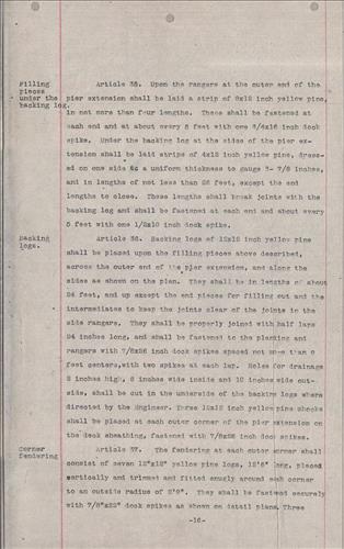 00173.PB#001--Pier 41--Extension--Foot of Leroy Street--North River--New York City, NY [1913.08.18] 20 pages plus cover [Group 2]