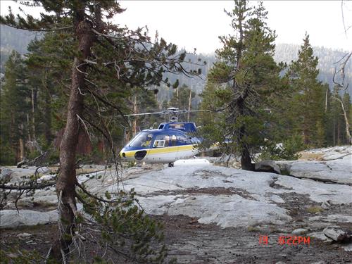 Volcanic wildfire in Kings Canyon backcountry, Sequoia and Kings Canyon National Parks, July 2005