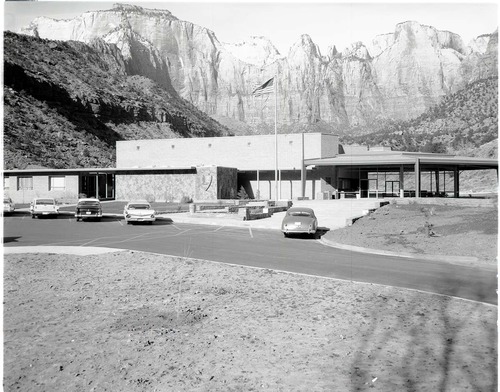 Mission 66 Visitor Center and Museum - east elevation.