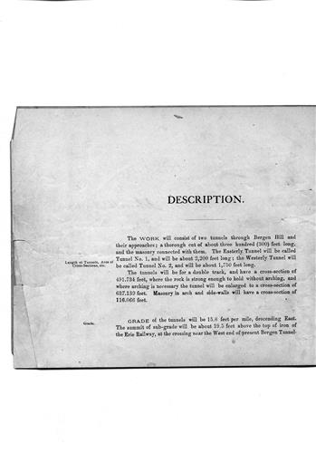 A+007+0055.PA#001--Specification for tunnel and through cut--Bergen Hill, NJ [1873.08] Cover plus 11 pages
