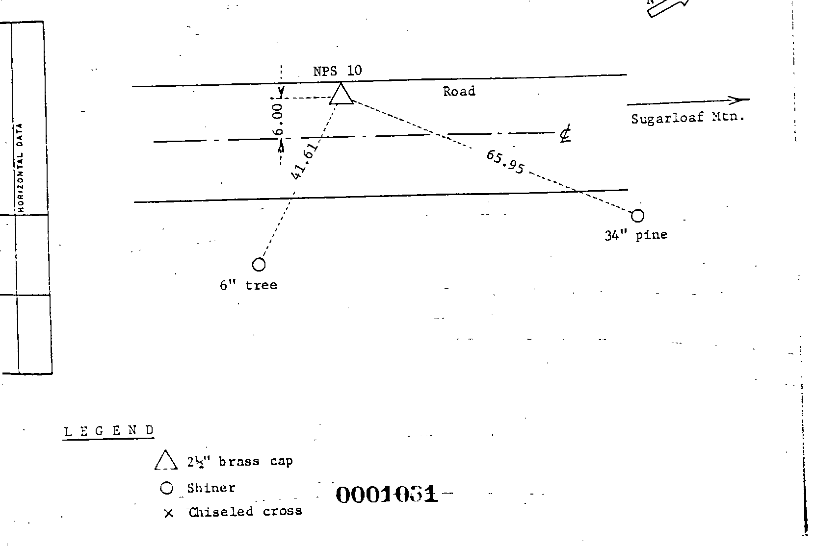 00001031 Survey Monumentation Sketch
