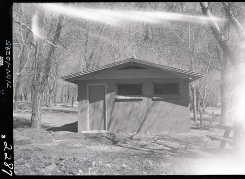 Comfort station in South Campground, Building 137.