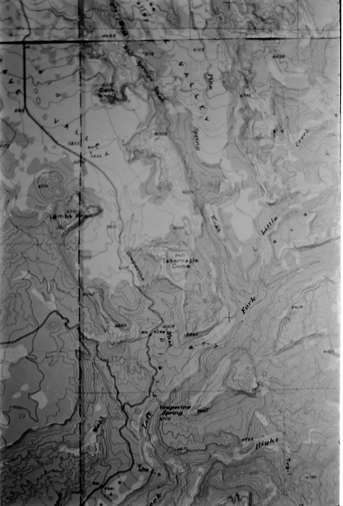 BW Aerial Photos of Zion National Park.