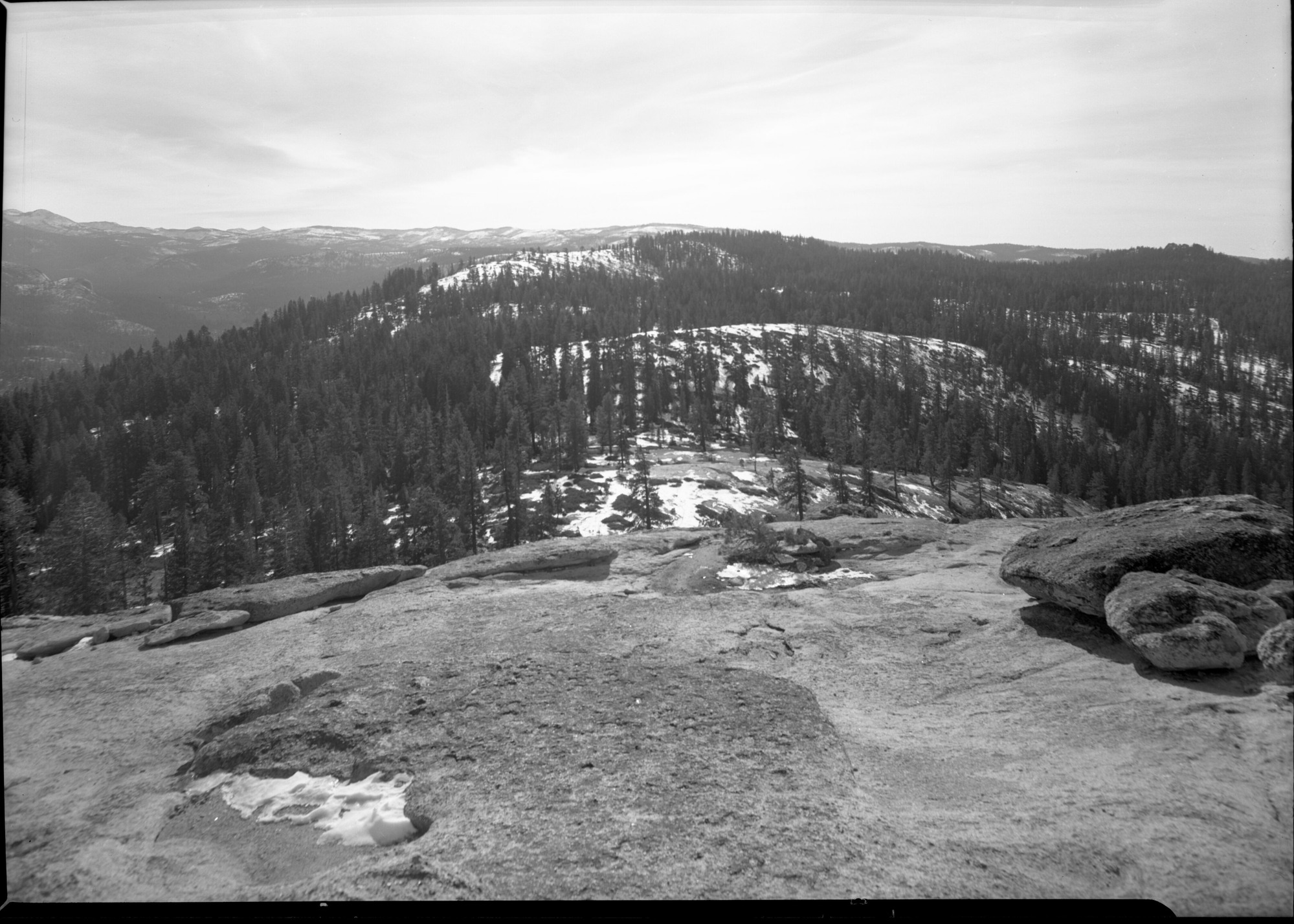 Ski slopes of Sentinel Ridge (near Sentinel Dome). Several negatives for study of new skiing area.