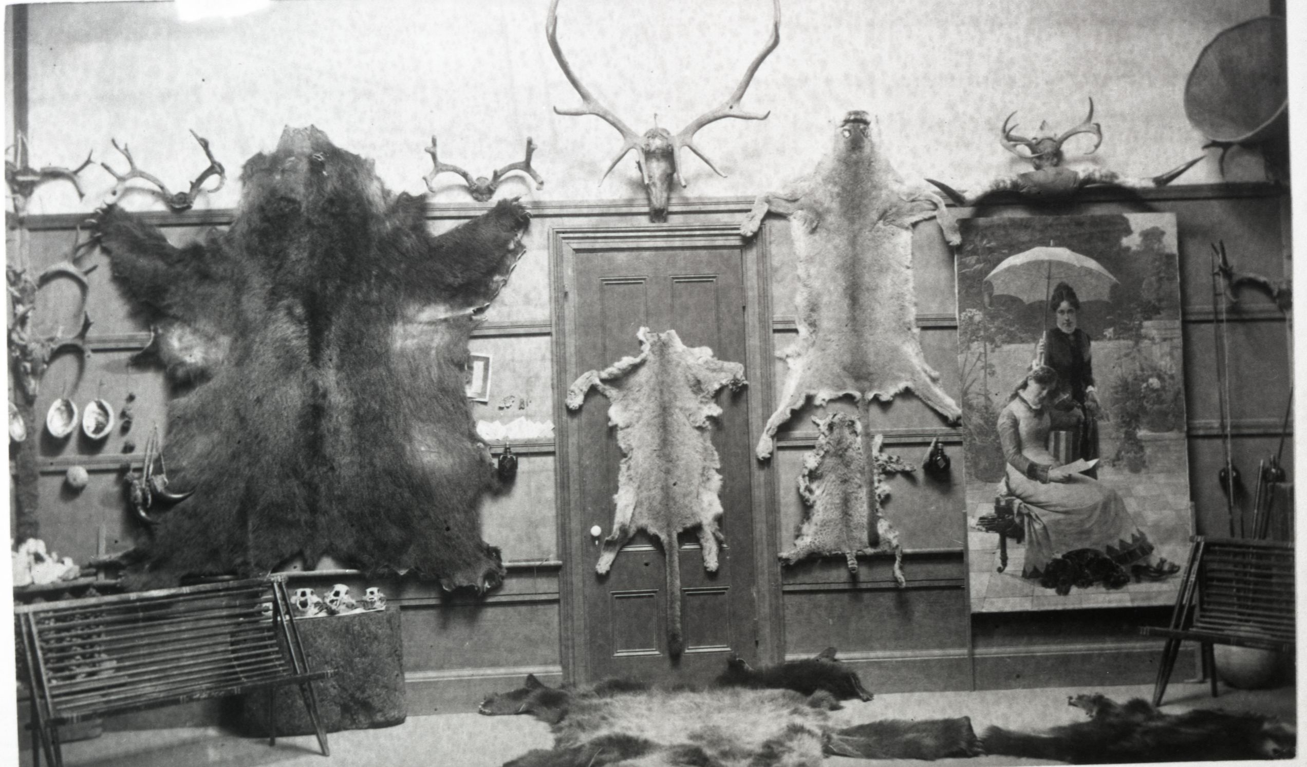 Only photographs available of original Thomas Hill studio interior. copied by Robert Barbee