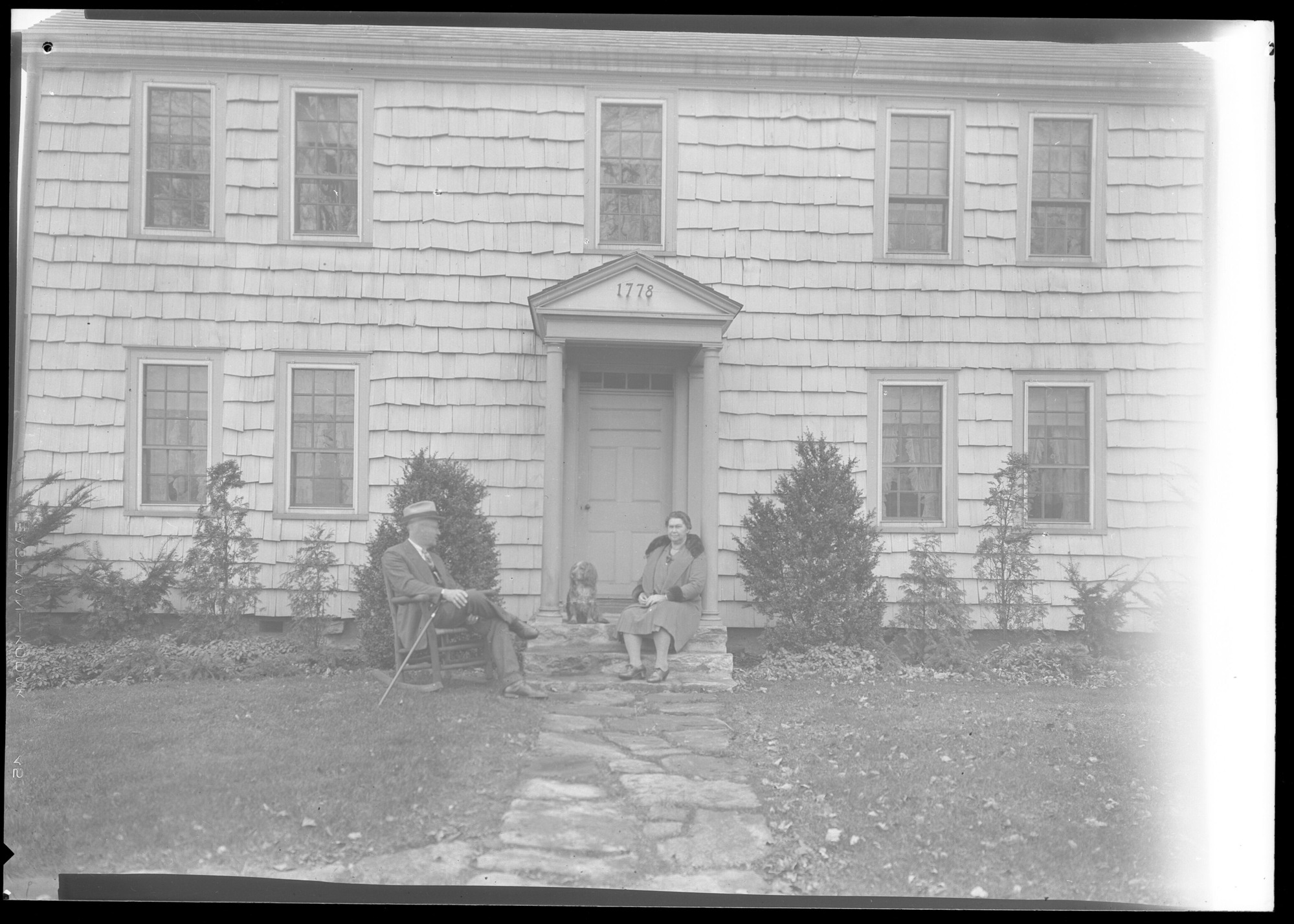 Mr. and Mrs. S. T. Mather at residence. Darien, Conn.