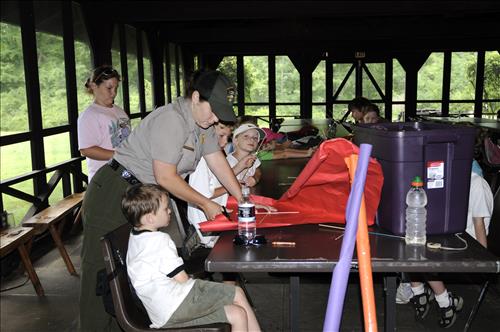 Free play at Junior Ranger Day Camp in Cuyahoga Valley National Park