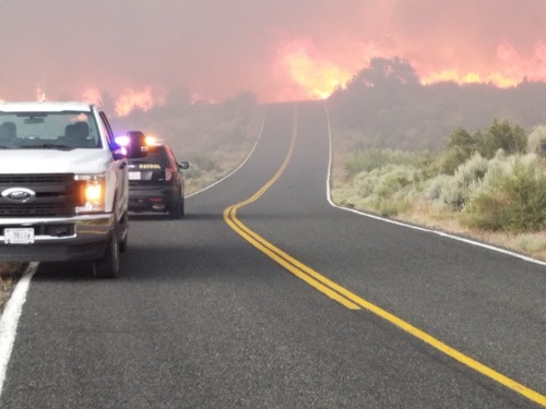 Art's Pic Fire Run Across 10 Rd. SE View 1