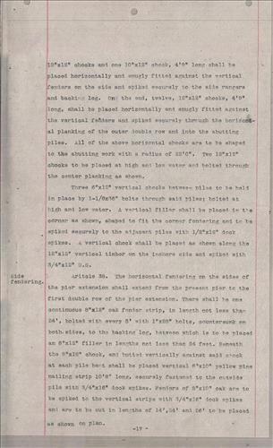 00173.PB#001--Pier 41--Extension--Foot of Leroy Street--North River--New York City, NY [1913.08.18] 20 pages plus cover [Group 2]