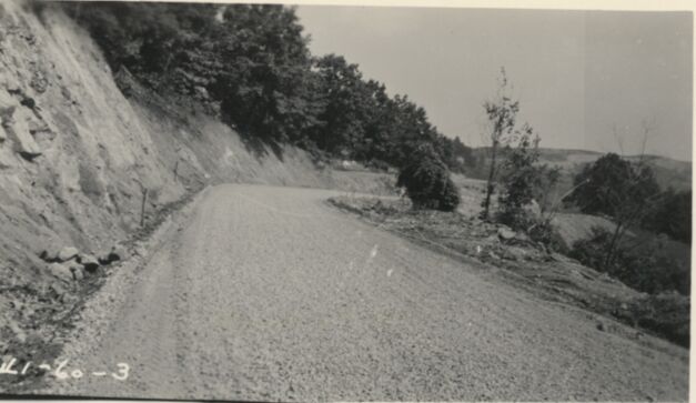 Camera 10' left, Station 77+76 (Route 56), ahead, first course surfacing