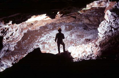 Caver inside the Yukon Trail