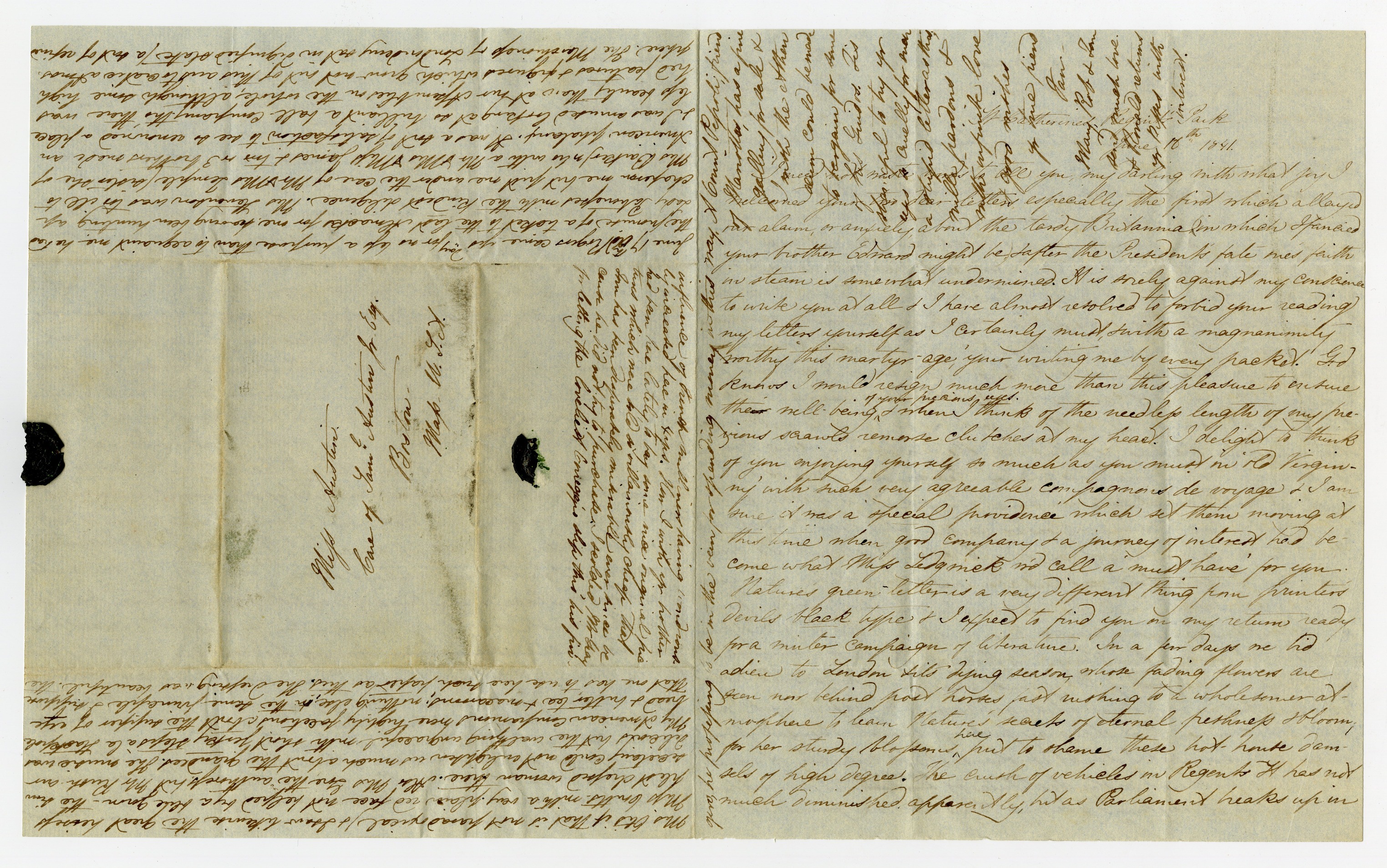 Manuscript letter