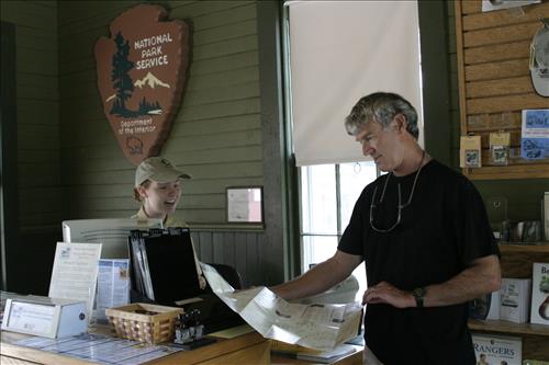 SCA With Visitors Inside Peninsula Depot