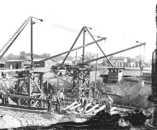 A0582-A0586--Edwardsville, PA--Woodward Mine--Sinking Shaft No. 3 [1907.10.07]
