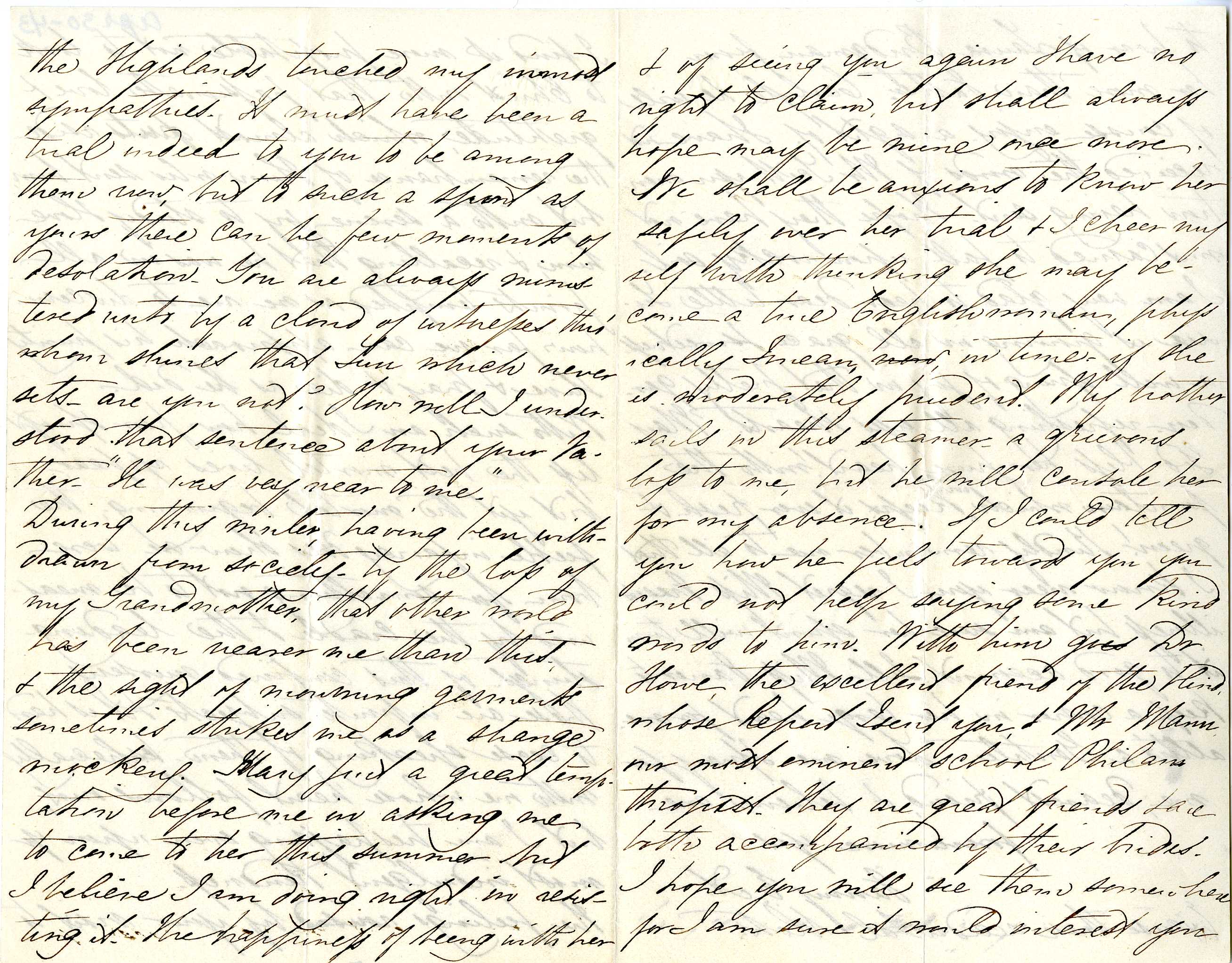 Manuscript letter