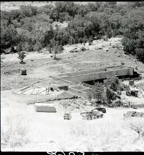 Mission 66 Visitor Center and Museum during construction.