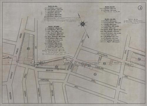 52427.LK--Property Map--Morris and Essex Railroad--Hoboken to Harrison, NJ [Group 1]