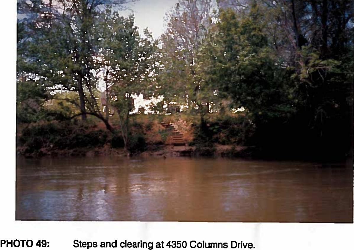 Cobb Co. 4350 Columns Drive steps and clearing