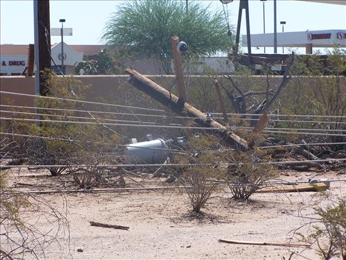 Storm damage at CAGR August 30 2007