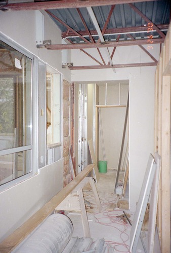 Construction of headquarters addition.