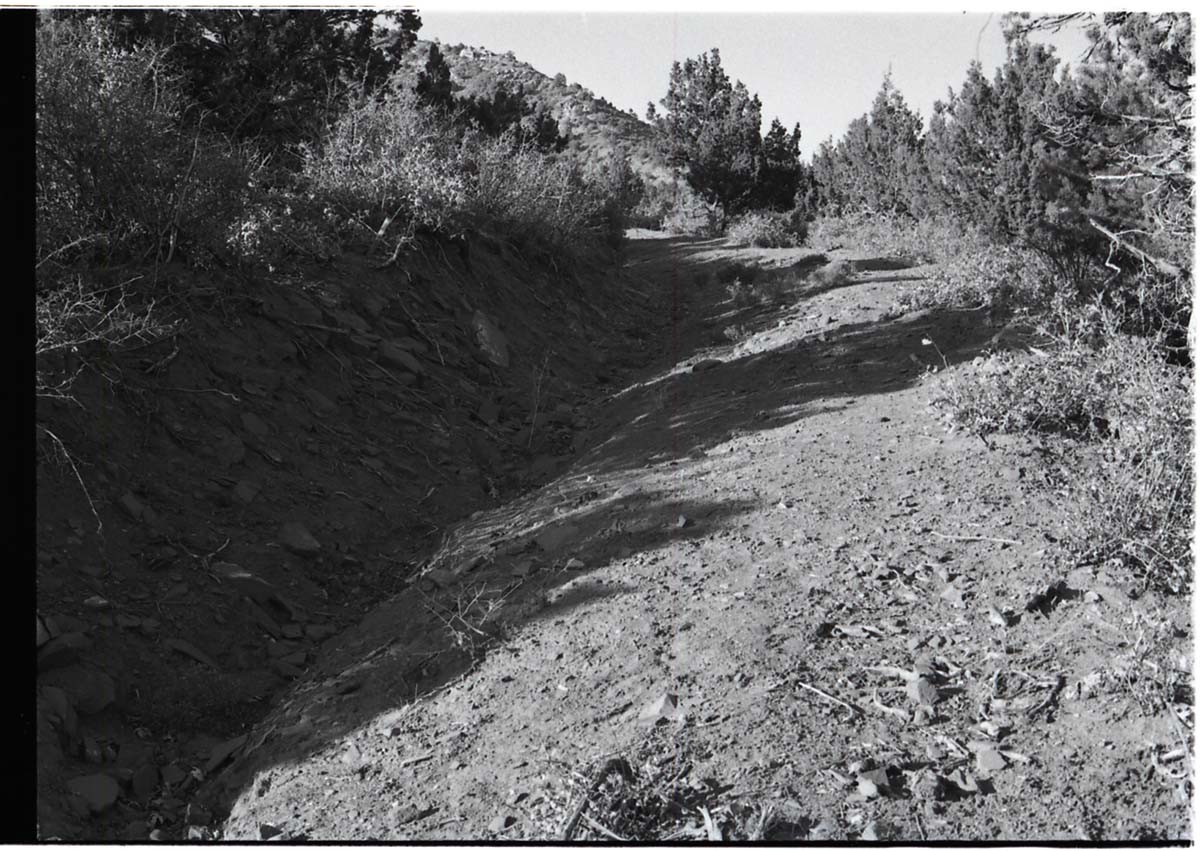 BW photos of rock slides in Kolob Canyons - 35mm.