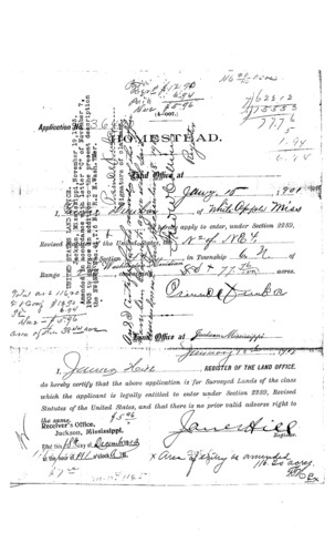 Scanned image of form. See description for text.