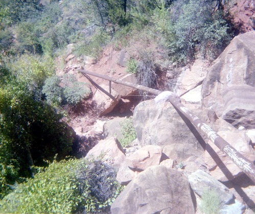 The construction of the Wiley Spring water pipeline.