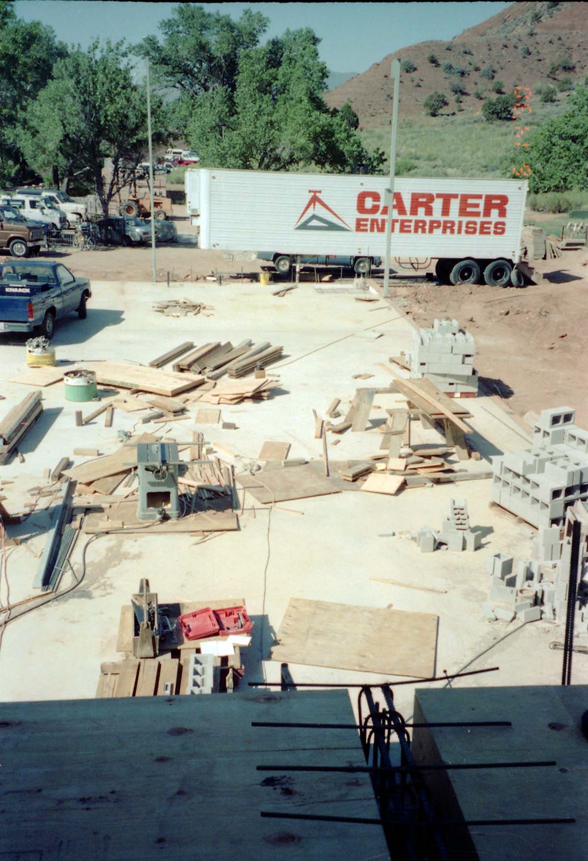 Construction of headquarters addition.