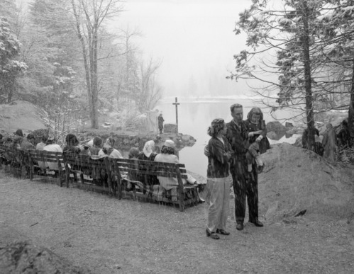 Mirror Lake on Easter Sunday.