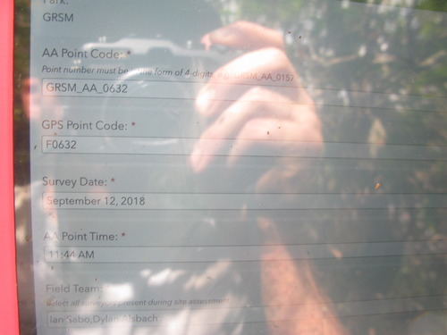 GRSM Accuracy Assessment. Plot Code: GRSM_AA_0632_1
