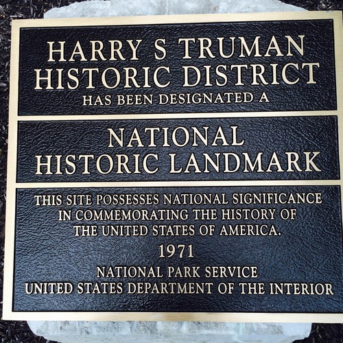 Bronze National Historic Landmark Plaque.