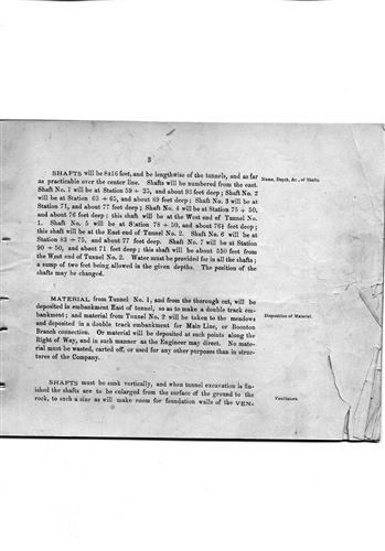 A+007+0055.PA#001--Specification for tunnel and through cut--Bergen Hill, NJ [1873.08] Cover plus 11 pages