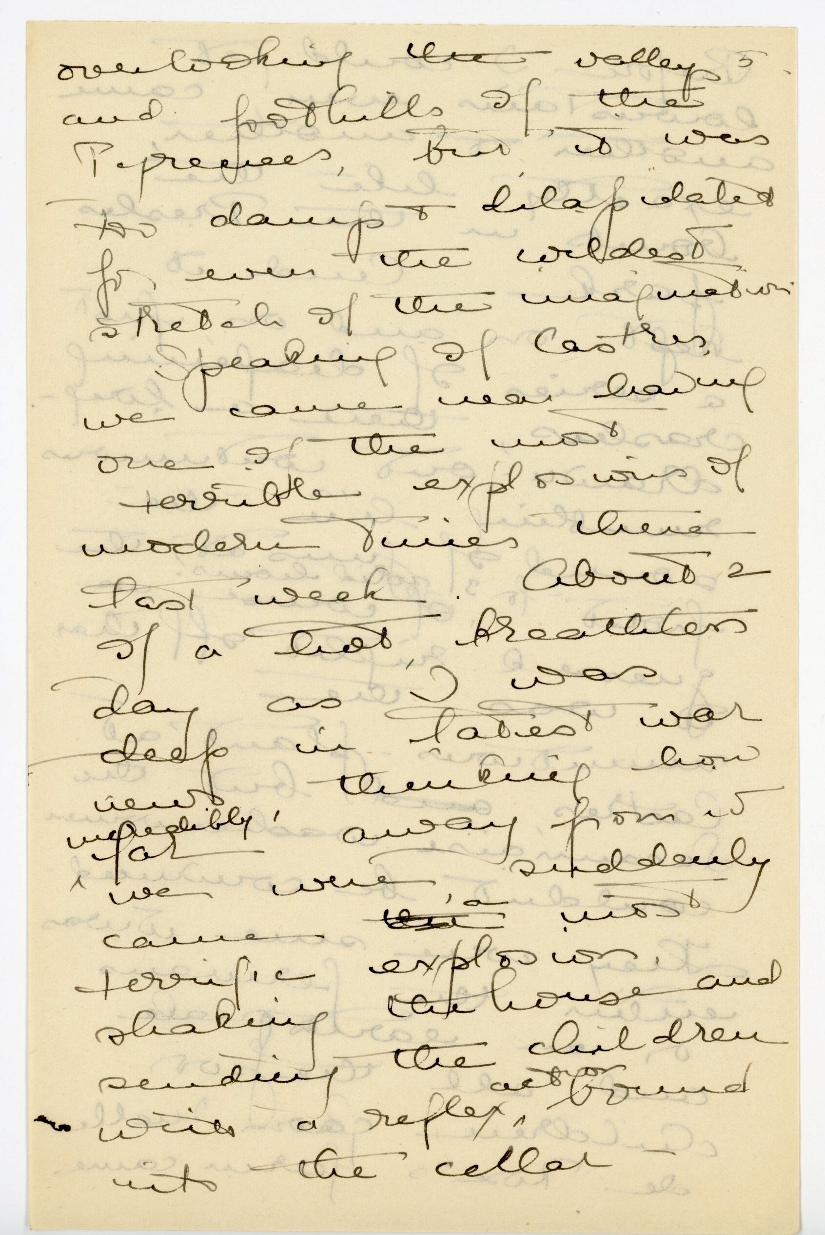 Manuscript letter