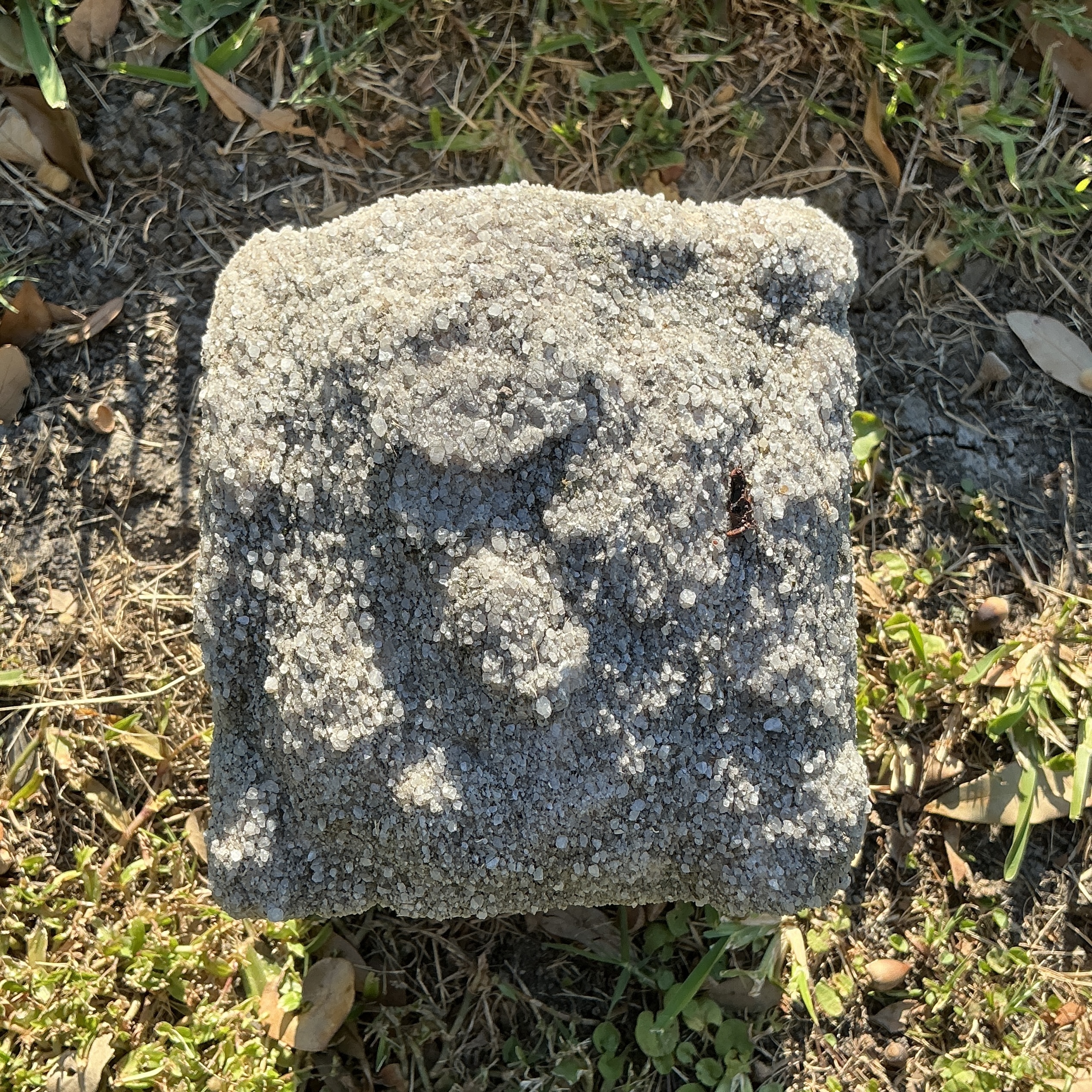 Top of flat marble marker