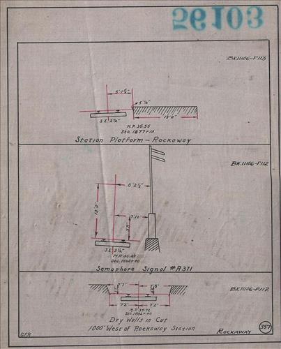 56103.LB--clearance sketches--Structures less than 8 feet from center line of track or less than 22 feet above top of rail [Group 11]