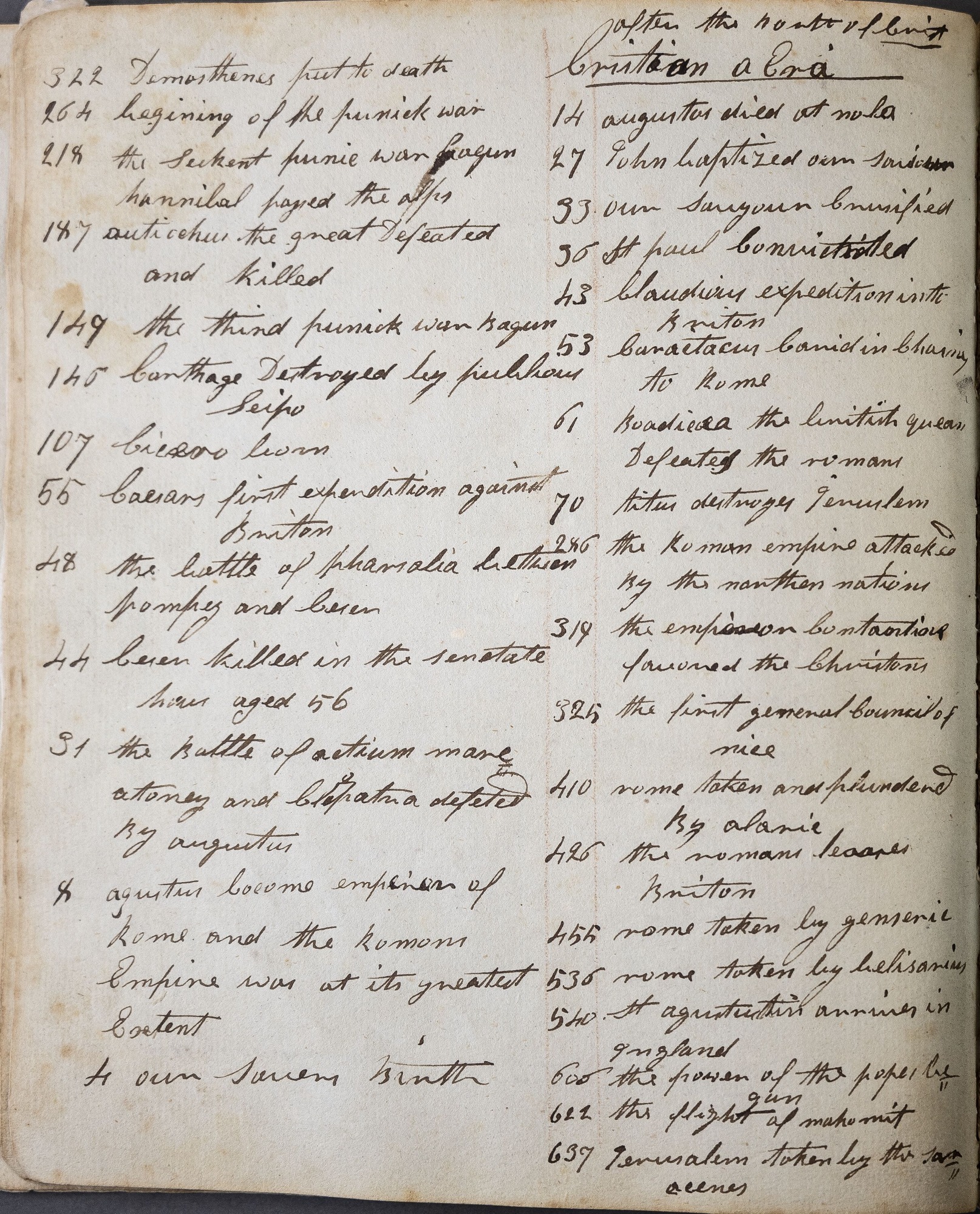 page of handwritten text