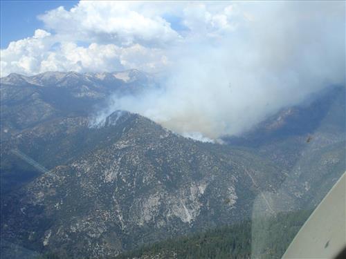 Images of the Comb Complex wildland fire use project taken from park helicopter, Sequoia and Kings Canyon National Parks, summer 2005