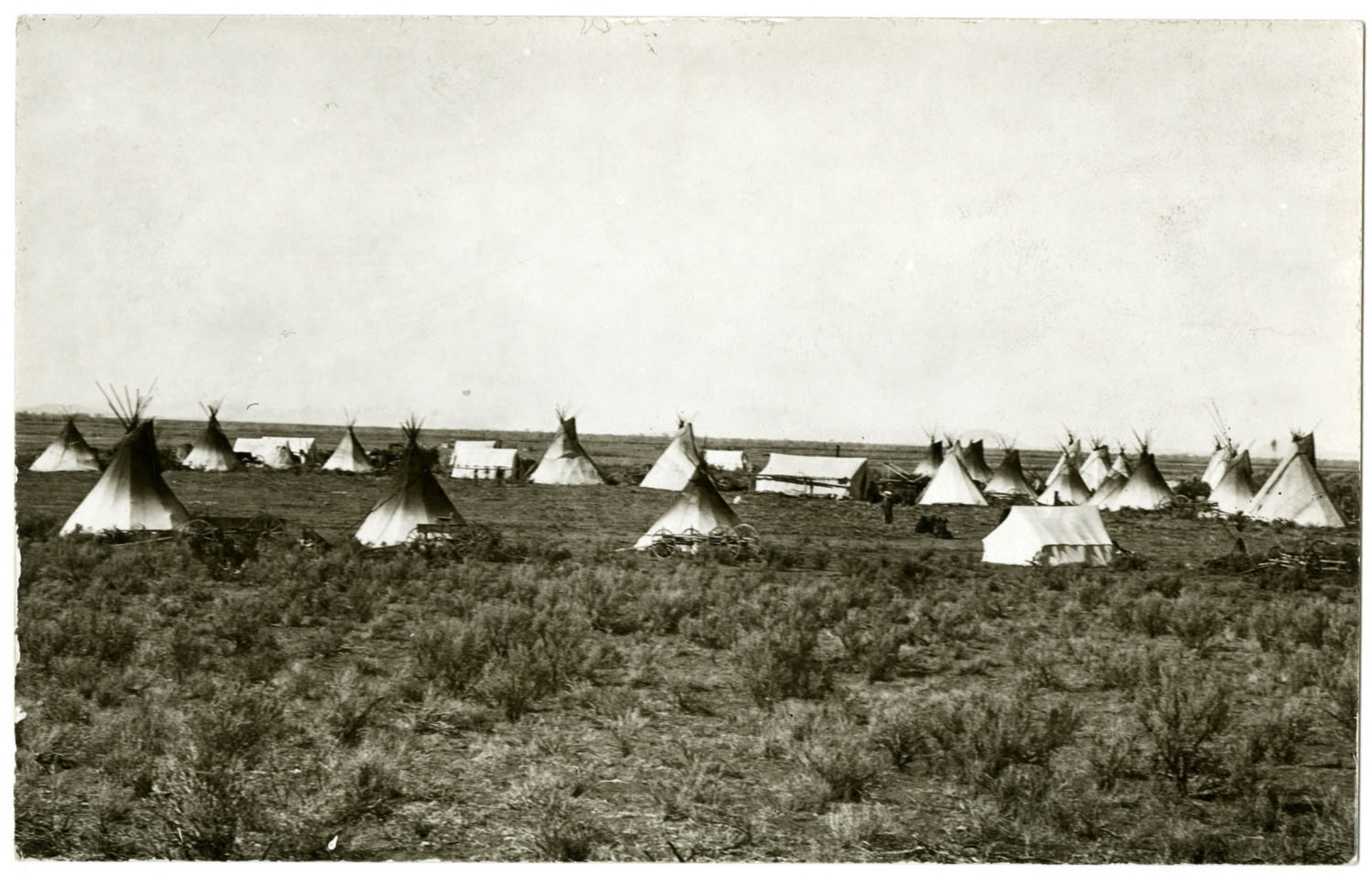 ("Bannock Indians, Fort Hall Reservation, Idaho" Postcard)