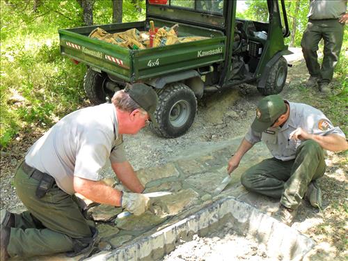 Rehab 20 Miles of Park Trails at Hot Springs National Park in March 2010