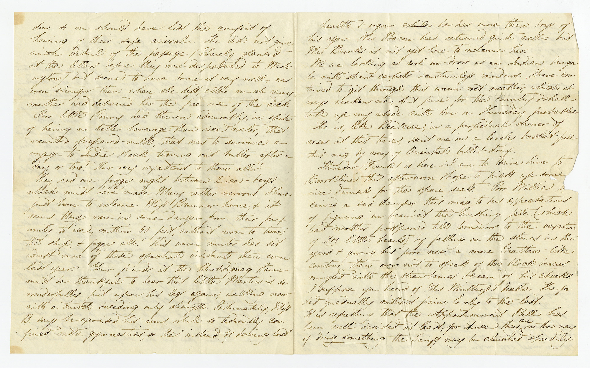Manuscript letter