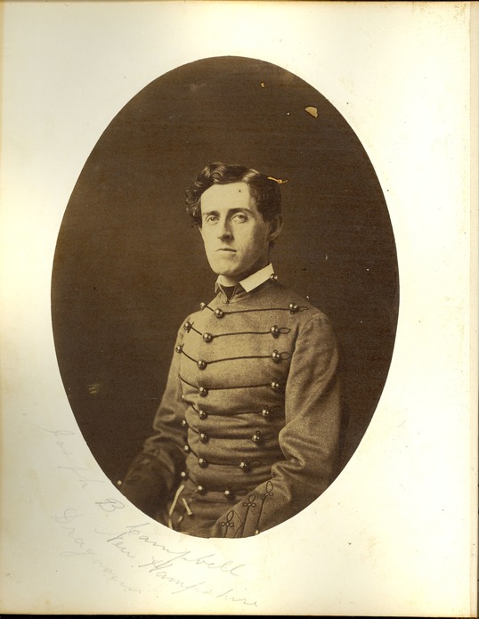 Joseph B Campbell in West Point Uniform, Class of 1861