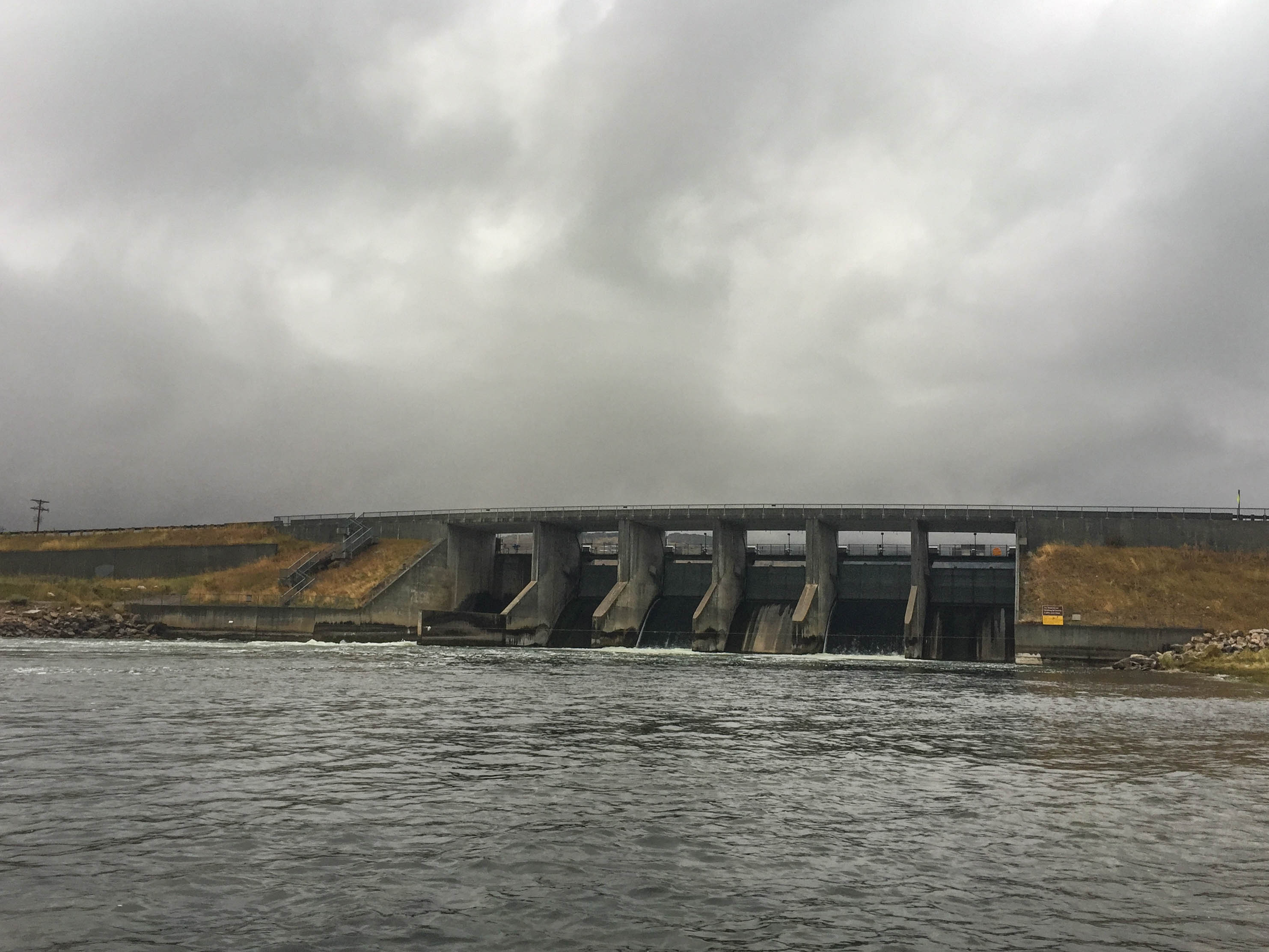 Dam on a river