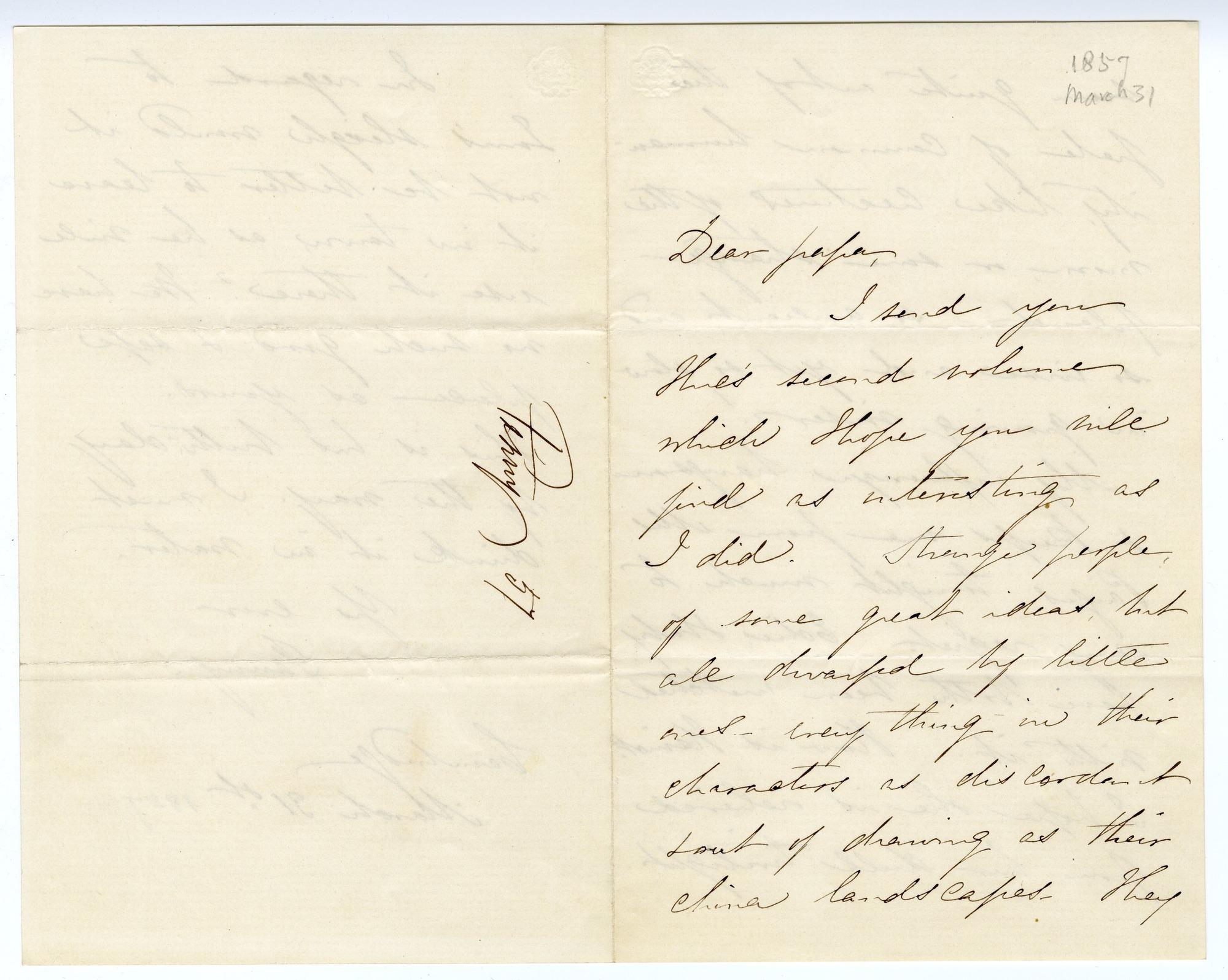 Manuscript letter