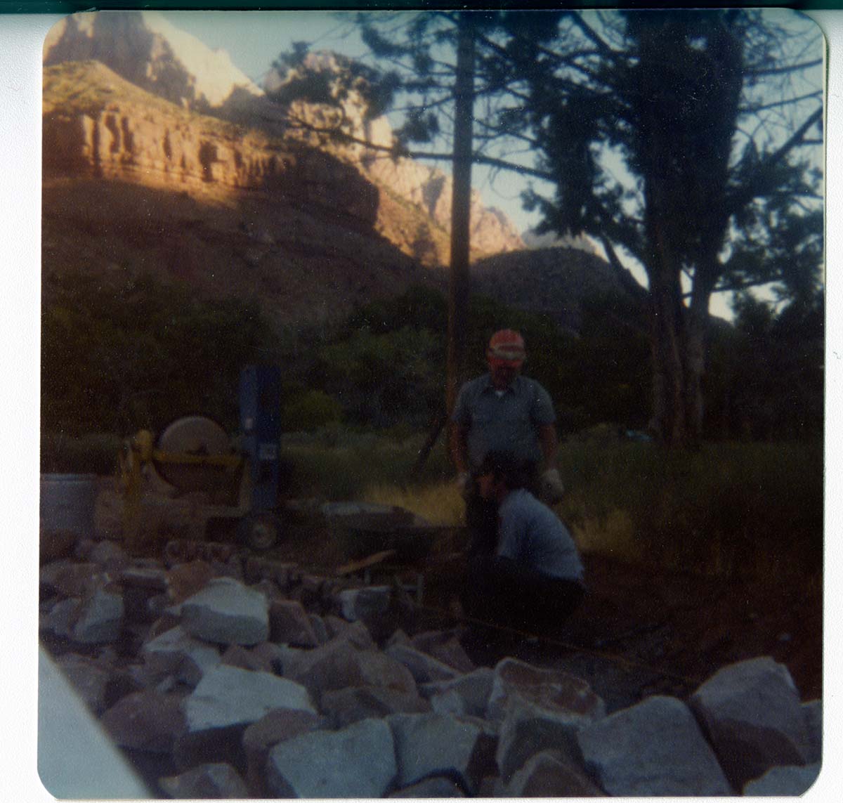 Personnel performing maintenance activities.