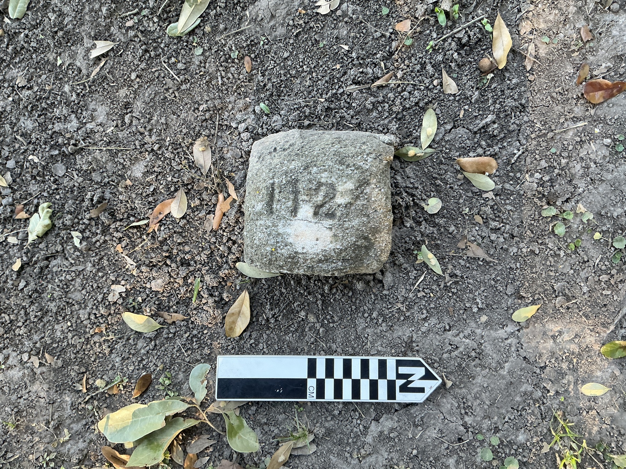 Extra image of flat marble marker