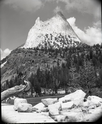 Cathedral Peak from near Upper Cathedral Lake.