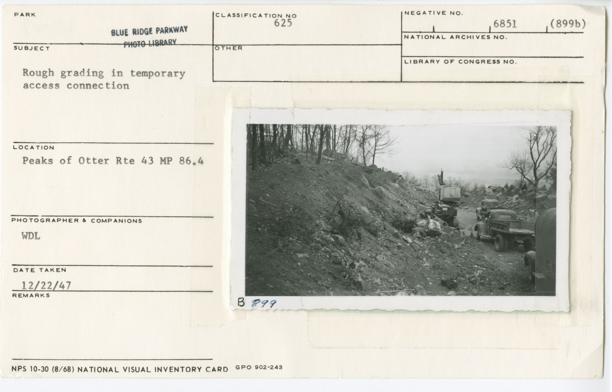 Rough grading in temporary access connection